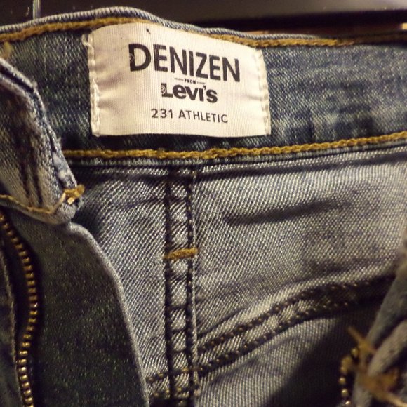 DENIZEN from LEVI'S 231 Athletic- 5-Pocket - Denim Jeans  Size: 36/32-Flat Front - Picture 3 of 13